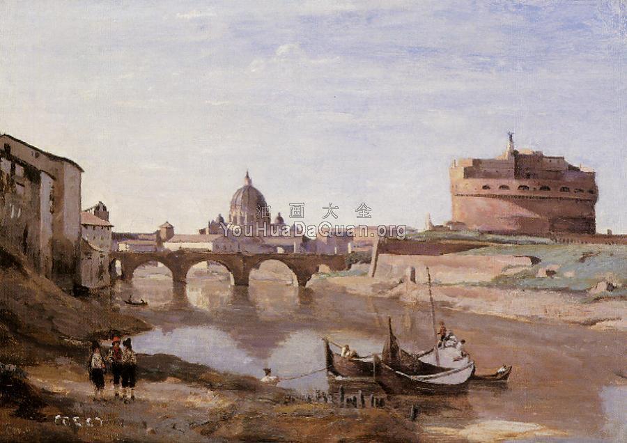 Rome - Castle Sant'Angelo - 让·巴蒂斯特·卡米耶·柯罗
